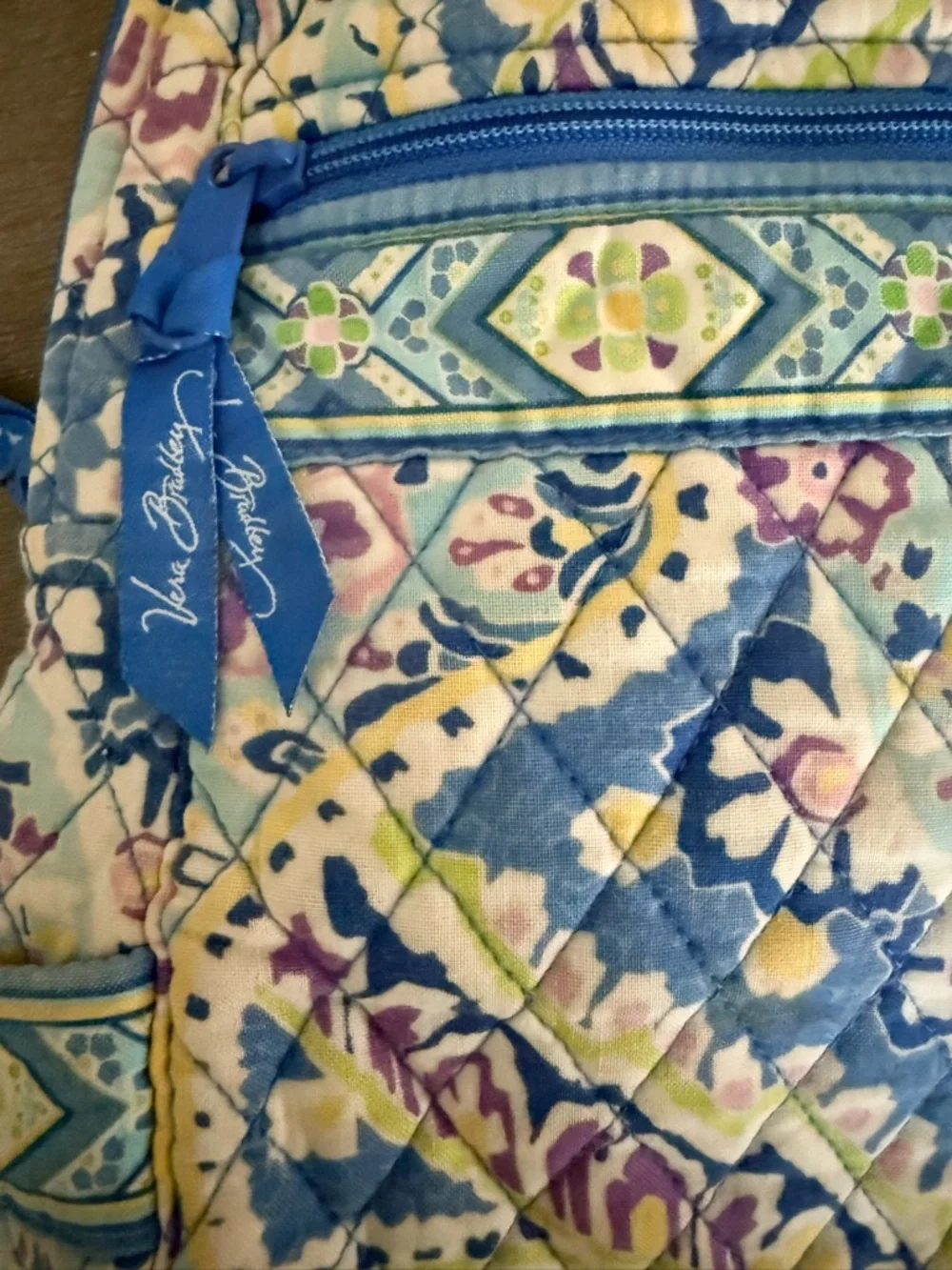 Vera Bradley‎ Vintage Capri Blue Paisley Mini Backpack Retired Print